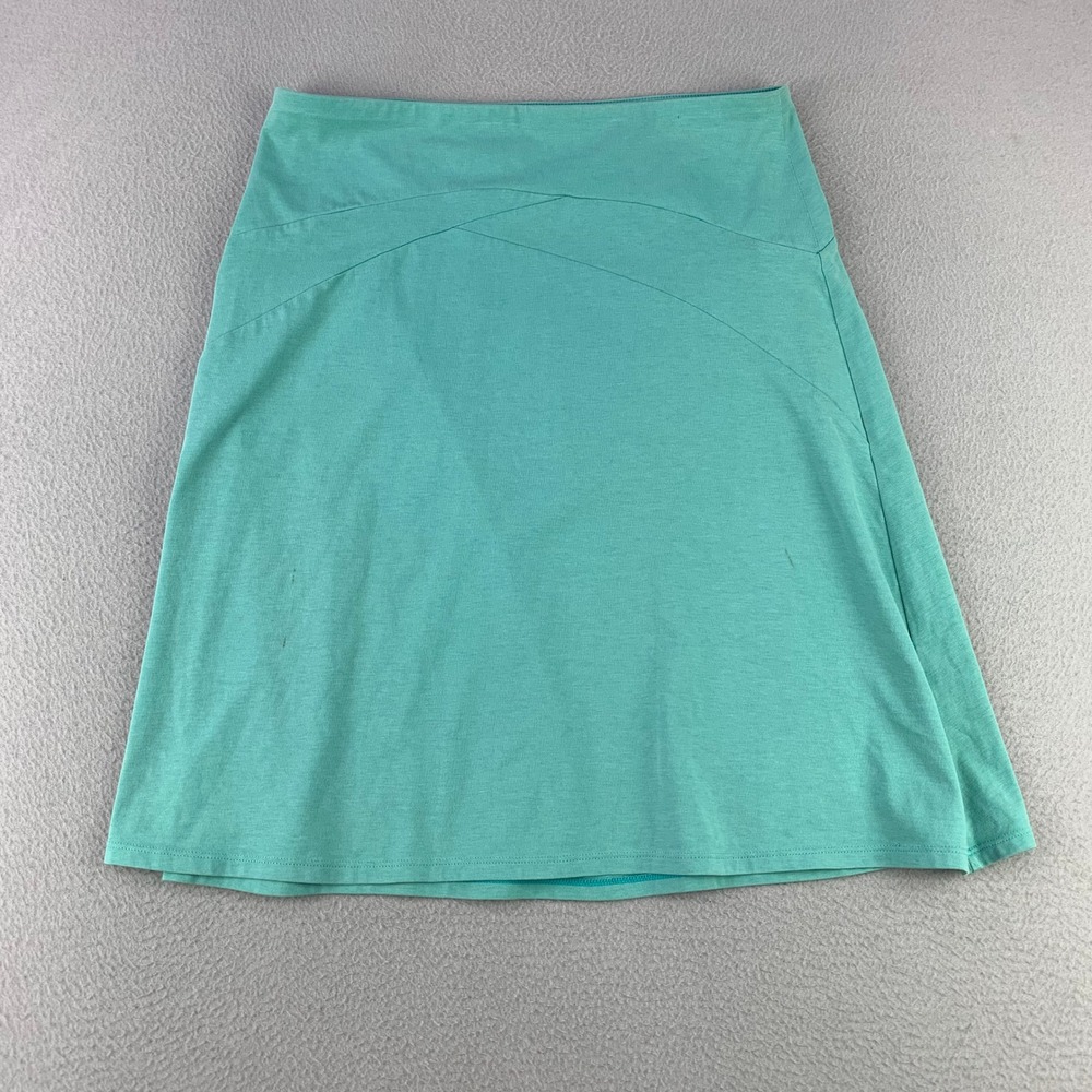 Patagonia Kamala Skirt Women XS Green A-Line Organic‎ Cotton Blend Casual Knit